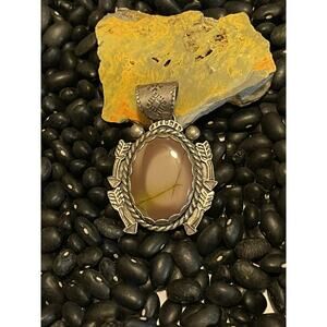 Stamped Arrow Braided Sterling Silver Well made Signed Pendant~Navajo Beauty